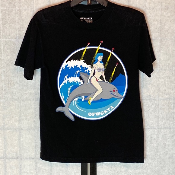 ⭐️HP⭐️ GOLF WANG OFWGKTA Jasper Dolphin Sexy Lady ODD FUTURE WOLF GANG Tee SMALL - Picture 2 of 6